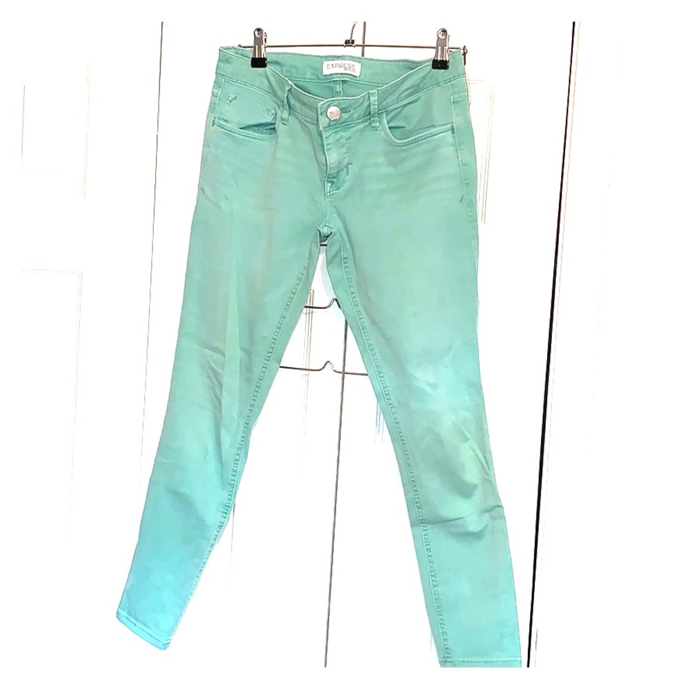 Mint green Express skinny 👖